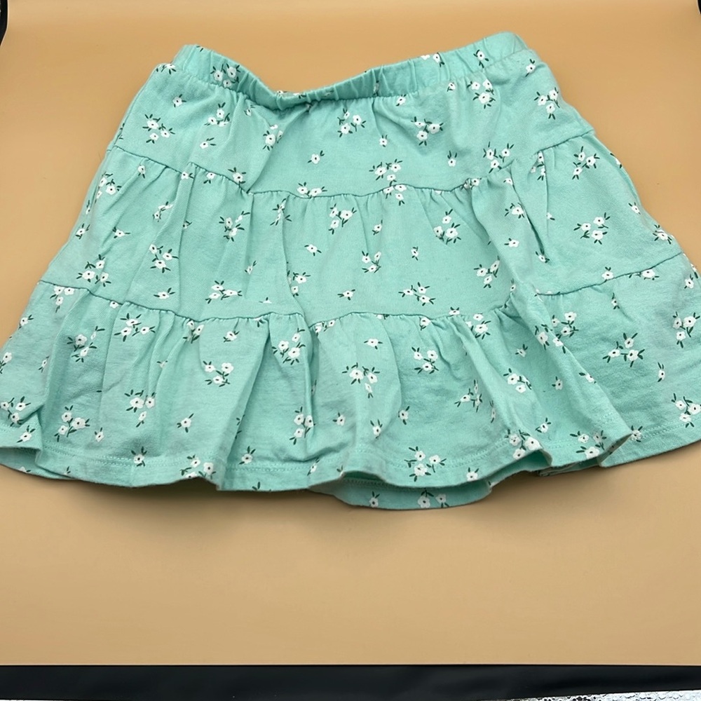 Jumping beans Cartwheel scooter teal skirt shorts skort, hearts, size 6